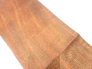 未使用品　ふくれ織よろけ縞模様全通袋帯